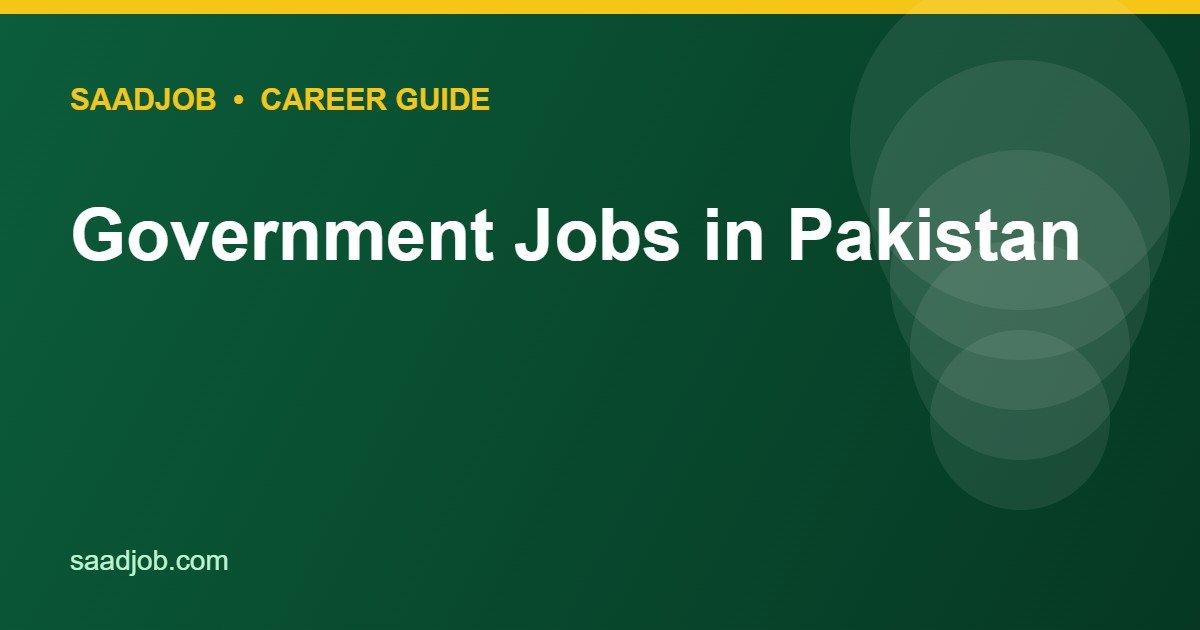 Government Jobs in Pakistan